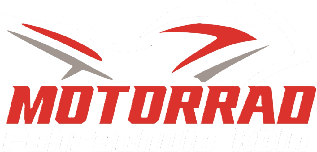 Motorrad Fahrschule Köln Logo freigestellt weiss