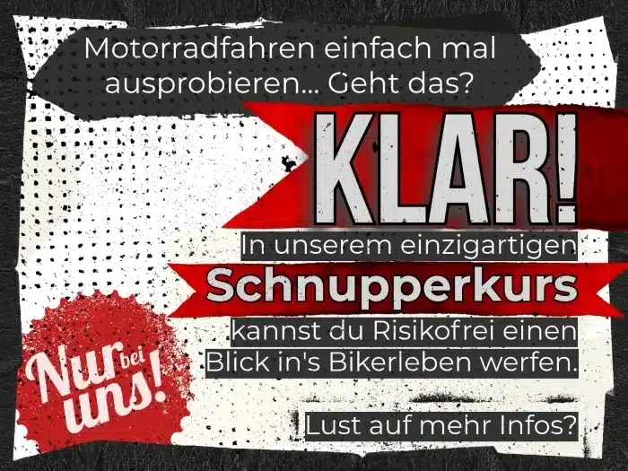 Schnupperkurs-Werbung